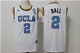 NCAA UCLA Bruins Lonzo Ball #2 College tees Authentic White Jersey,baseball caps,new era cap wholesale,wholesale hats